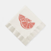 Serviette En Papier Orange (Coin)
