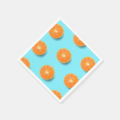 Serviette En Papier Orange (Coin)