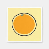 Serviette En Papier Orange (Devant)