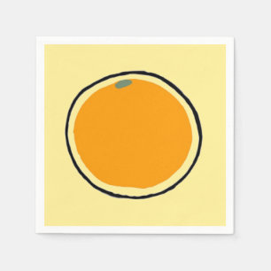 Serviette En Papier Orange