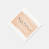 Serviette En Papier Orange Aquarelle Spider Web Halloween (Coin)