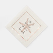 Serviette En Papier Orange Beach Starfish (Coin)