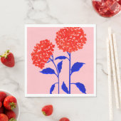 Serviette En Papier Orange Blossoms (En situation)