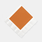 Serviette En Papier Orange brulé (Coin)