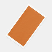 Serviette En Papier Orange brulé (Coin)