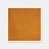 Serviette En Papier Orange brûlé texturé (Devant)