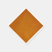 Serviette En Papier Orange brûlé texturé (Coin)
