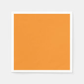 Serviette En Papier Orange carotté solide (Devant)