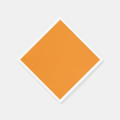 Serviette En Papier Orange carotté solide (Coin)