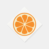 Serviette En Papier Orange Citrus Party (Coin)