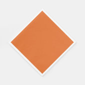 Serviette En Papier Orange courge solide (Coin)