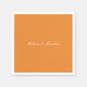 Serviette En Papier Orange de pêche