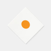 Serviette En Papier Orange dots on white (Coin)