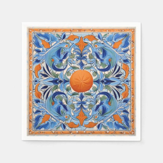 Serviette En Papier Orange Grove (Devant)