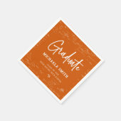 Serviette En Papier Orange High School Math Graduate Party (Coin)