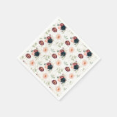 Serviette En Papier Orange Jaune Et Rocheuse (Coin)