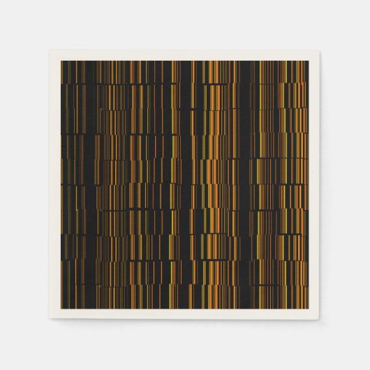 Serviette En Papier Orange Moderne Très Cool (Devant)