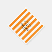 Serviette En Papier Orange Never Love A Tailgate Nom De L'Équipe Jour (Coin)