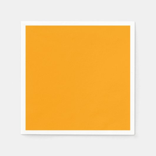 Serviette En Papier Orange Peel couleur solide (Devant)