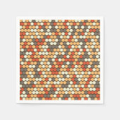 Serviette En Papier Orange retro dots (Devant)