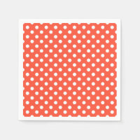 Orange, Rouge, point de polka en terre cuite