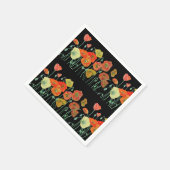 Serviette En Papier Orange Shabby Décor Serviette Serviette Serviette  (Coin)