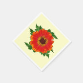 Serviette En Papier Orange Zinnia (Coin)