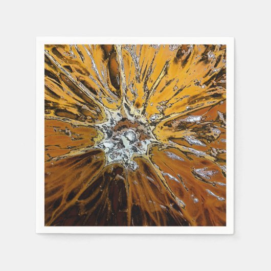 SERVIETTE EN PAPIER ORANGES (Devant)