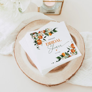 Serviette En Papier Oranges agrumes thème nuptiale douche