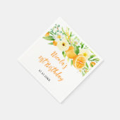 Serviette En Papier Oranges Citrus Baby Shower (Coin)