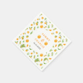 Serviette En Papier Oranges Citrus Wedding (Coin)