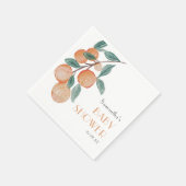 Serviette En Papier Oranges d'agrumes vert Baby shower neutre pour les (Coin)