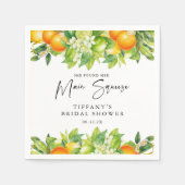 Serviette En Papier Oranges estivales modernes Fête des mariées Citrus (Devant)