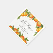 Serviette En Papier Oranges estivales modernes Fête des mariées Citrus (Coin)