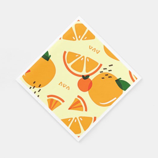 Serviette En Papier Oranges et autres oranges (Coin)