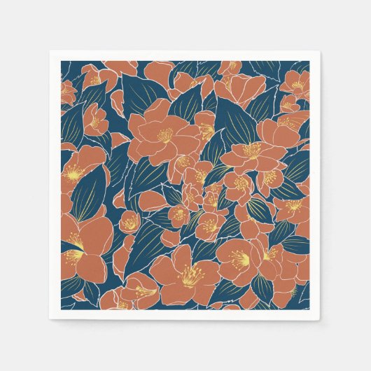 Serviette En Papier Oranges Fausses (Devant)