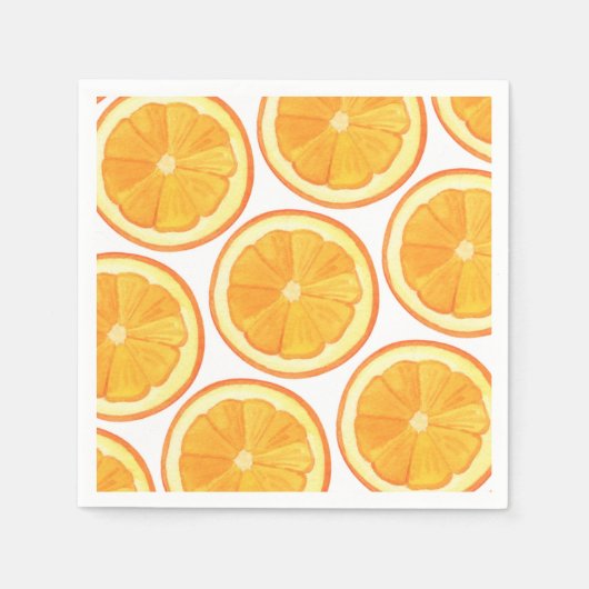 Serviette En Papier Oranges - Papier (Devant)