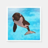 Serviette En Papier Orca (Devant)