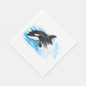 Serviette En Papier Orca Breaching (Coin)