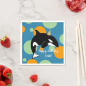 Serviette En Papier Orca Killer Whale Anniversaire (En situation)