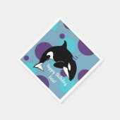 Serviette En Papier Orca Killer Whale Anniversaire (Coin)