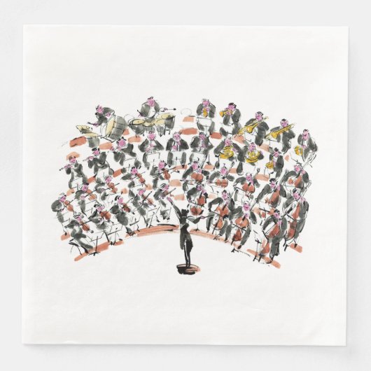 Serviette En Papier Orchestra (Devant)