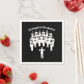 Serviette En Papier Orchestre Conducteur Musique classique Orchestre C (En situation)