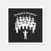 Serviette En Papier Orchestre Conducteur Musique classique Orchestre C (Devant)