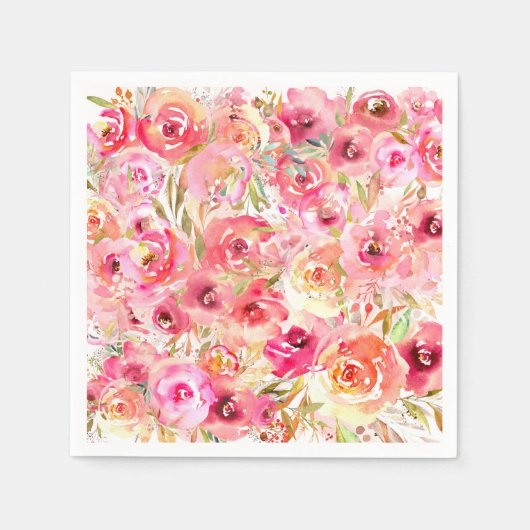 Serviette En Papier Orchidée (Devant)