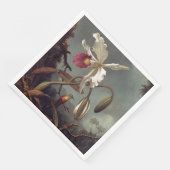 Serviette En Papier Orchidée brésilienne blanche (Coin)