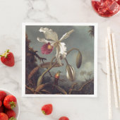 Serviette En Papier Orchidée brésilienne blanche (En situation)