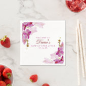 Serviette En Papier Orchidée tropicale (En situation)