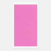 Serviette En Papier Orchidée uni couleur solide rose vif (Devant)
