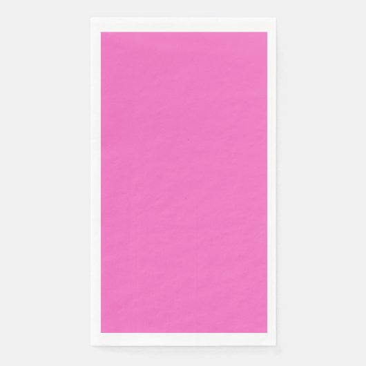 Serviette En Papier Orchidée uni couleur solide rose vif (Devant)